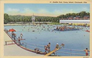 Ohio Cincinnati Sunlite Pool Coney Island 1940 Curteich