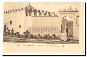 Morocco Casablanca Old Postcard Marabout of Sidi Belyout