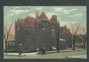 1910 Post Card Toledo OH Public Library