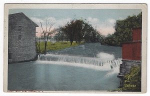 Elmira, New York, Vintage Postcard View of Arnot Mill Dam, 1916 