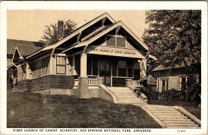 First Chruch of Christ Scientist Hot Springs National Park AR Postcard PC62