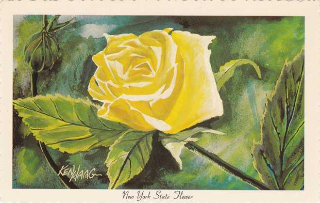 Yellow Rose USPS Stamps - Vintage Floral Stamps