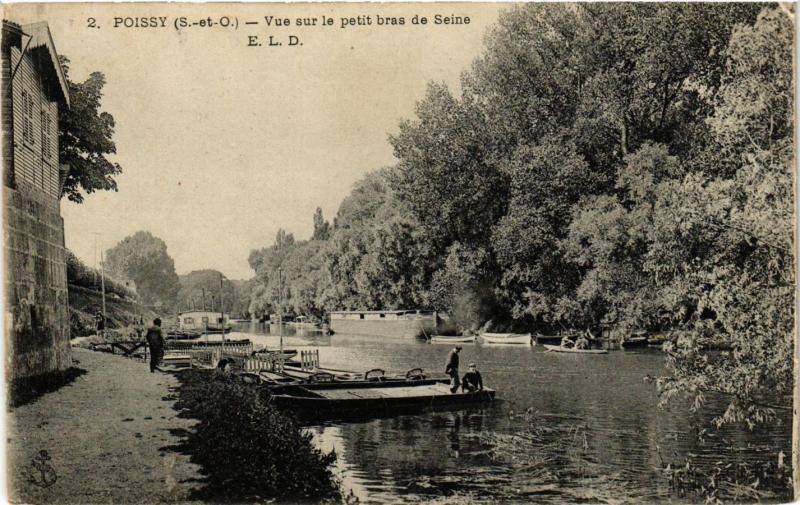 CPA POISSY - Vue sur le petit bras de SEINE (359229)