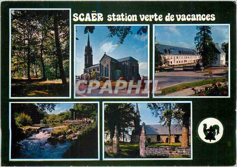 Postcard Modern Scaer green resort vacation