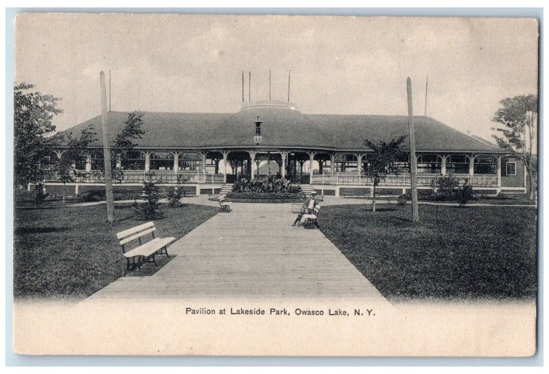 c1905's Pavilion At Lakeside Park Auburn New York NY Unposted Postcard 