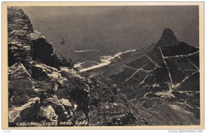 CAPE TOWN , South Africa , 1930s ; Cableway , Lions Head