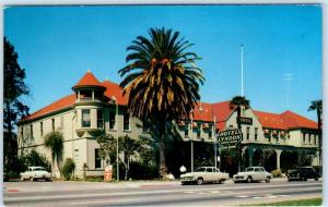 LOS GATOS, California  CA  Roadside  LYNDON HOTEL ca 1950s Cars Postcard