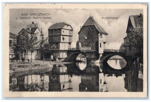 c1910 Bad Kreuznach Stärkstes Radium Solbad Brückenhäuser Germany Postcard
