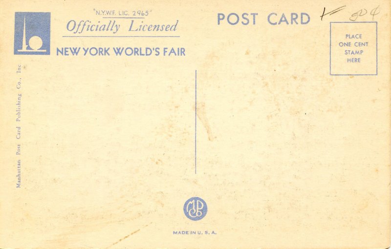 NY - 1939 New York World's Fair. George Washington Statue