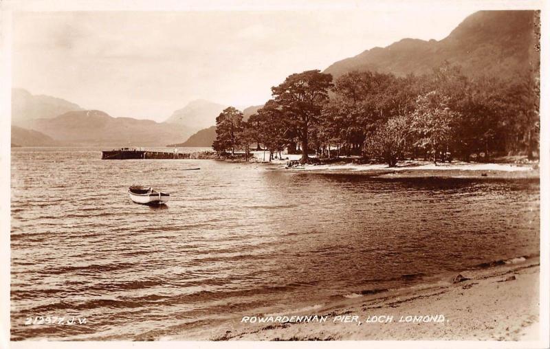 BR79533 rowardennan pier loch lomond real photo    scotland