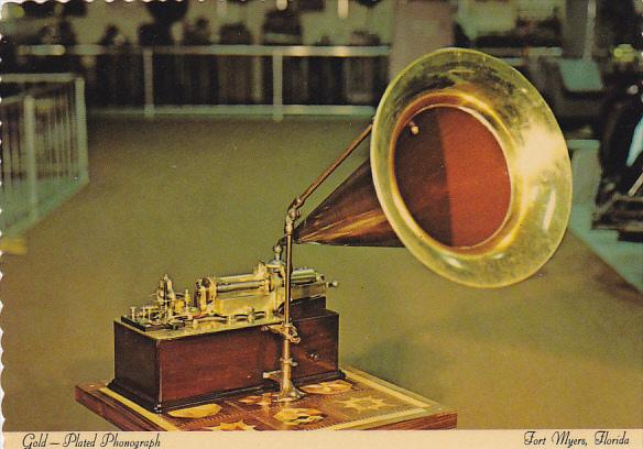 Gold Plated Phonograph Edison Museum Fort Myers Florida