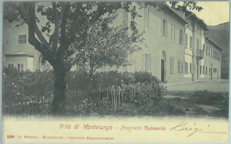 85862 - vintage postcard - arezzo - montelungo Villa Rubeschi -