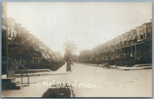 PHILADELPHIA PA REDFIELD SOUTH OF OF MEDIA 1911 ANTIQUE REAL PHOTO POSTCARD RPPC