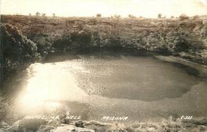 1940s Montezuma Well Arizona RPPC real photo postcard 1983