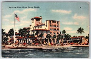 1944 MIAMI BEACH FLORIDA PANCOAST HOTEL*TO THELMA PAUL-ROB ROY CO CAMBRIDGE MD