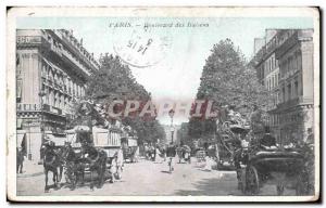 Old Postcard Italian Paris boulevard