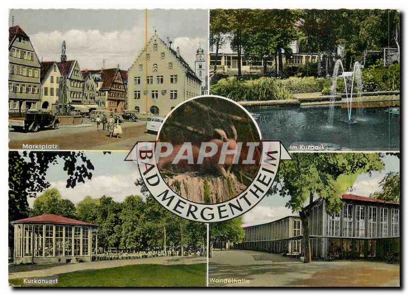 Modern Postcard Bad Mergentheim Marktplatz Im Kurpark Kurkonzert Wandelhalls