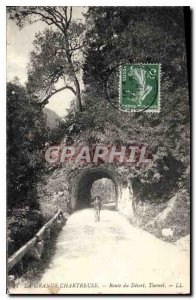 Old Postcard La Grande Chartreuse Desert Road Tunnel