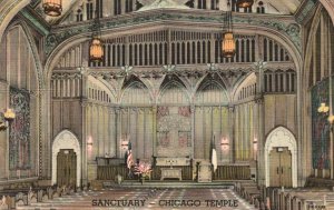 Vintage Postcard Sanctuary Chicago Temple First Methodist Loop Chicago Illinois