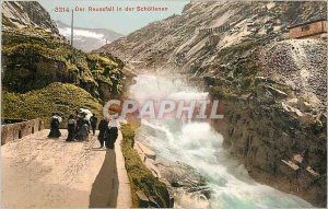 Postcard Old Der in der Reussfall Schoilenen