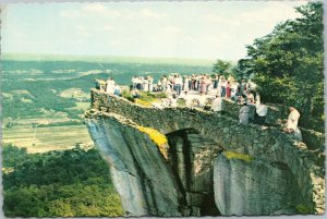 postcard near Chattanooga Tennessee - Rock City Gardens - Lovers Leap