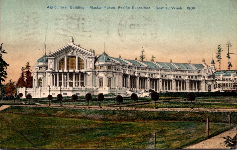 Expos Seattle Alaska Yukon Pacific Exposition 1909 Agricultural Building