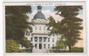 Kentucky Institute for the Blind Louisville KY 1920c postcard