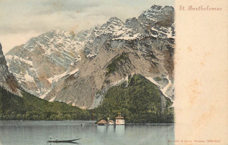 Germany Königssee Saint Bartholomew's Church c.1903