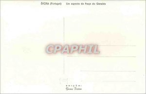 Postcard Old Evora Portugal Um aspecio da Praca do Geraldo