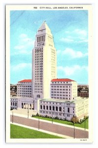 City Hall Los Angeles California Postcard