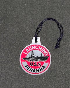 Launching Of The U. S. S. Piranha At Portsmouth Kittery Shipyard Mint Condition