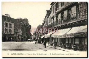 Postcard Old Saint Briac Place and Rue St Guillaume