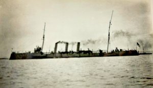 HMS Amethyst Black Swan-class sloop Royal Navy RPPC Postcard