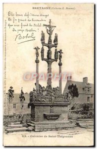 Old Postcard Calvary St. Thegonnec Botrel