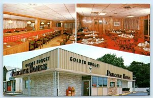 DAYTON, Ohio OH ~ Roadside GOLDEN NUGGET PANCAKE HOUSE c1960s Postcard