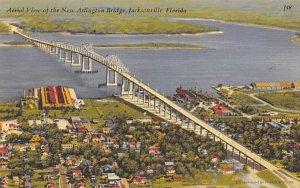 Aerial View of the New Arlington Bridge Jacksonville, Florida