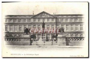 Old Postcard Brussels Royal Library