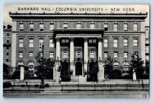 New York City New York Postcard Barnard Hall Columbia University Exterior c1910