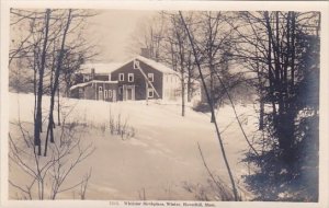 Whittier Birthplace Winter Haverhill Massachusetts Real Photo