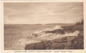 Maine Winter Harbor Schoodic Shore Looking Toward Grindstone Albertype