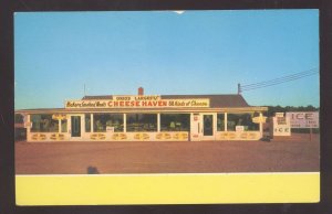 PORT CLINTON OHIO CHEESE HAVEN STORE SHOP VINTAGE ADVERTISING POSTCARD