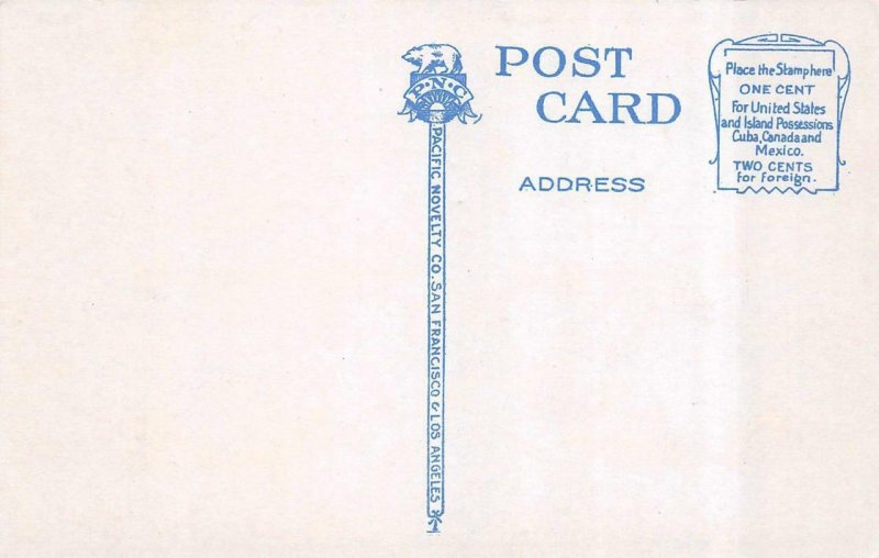 VALLEJO, California CA     HIGH SCHOOL     ca1920's Postcard