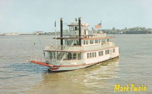 MV Mark Twain Passenger Boat New Orleans Ship 1970s Postcard