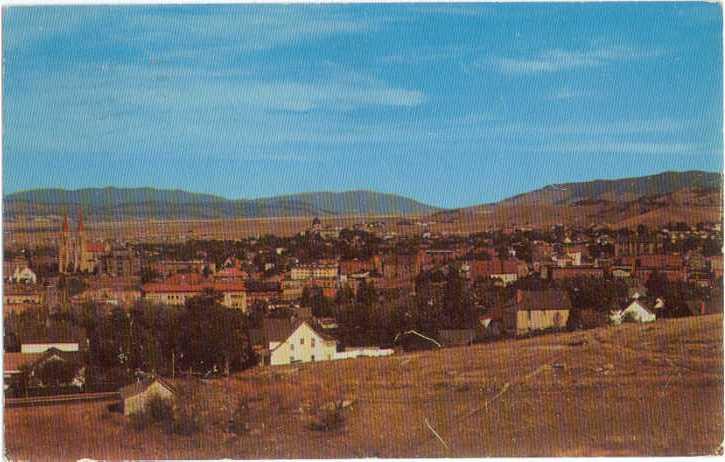 View of Helena Montana MT 1960