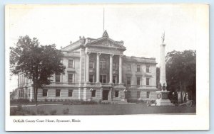 SYCAMORE, IL Illinois ~ DeKalb County COURT HOUSE 1907 Postcard