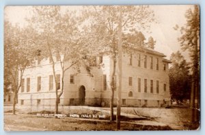 Sioux Falls South Dakota SD Postcard RPPC Photo McKinley School Building 1908