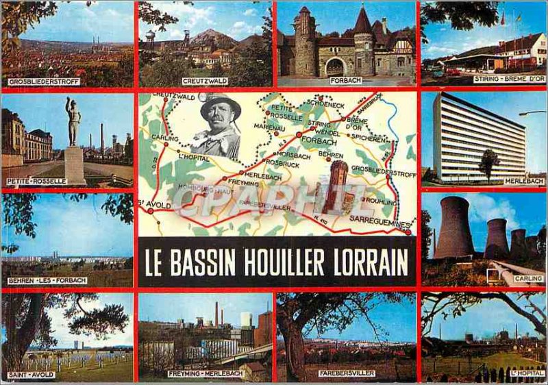 Modern Postcard The Coal basin Lorrain