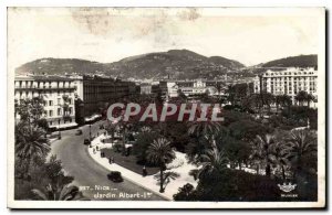 Postcard Old Nice Jardin Albert I