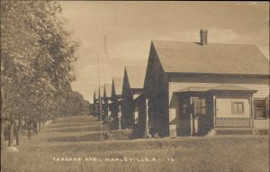 Mapleville Burrillville Rhode Island RI Terrace Ave c1910 Real Photo Postcard