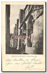 Postcard Old Saint Julien du Sault Church South Portal